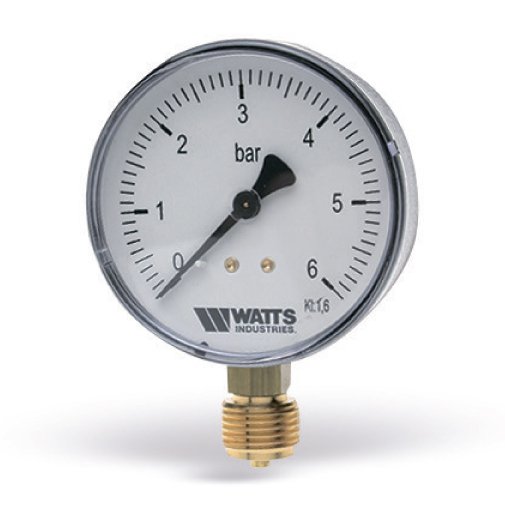 Манометр радиал.MDR 63/16 16бар МТR Watts 10007725
